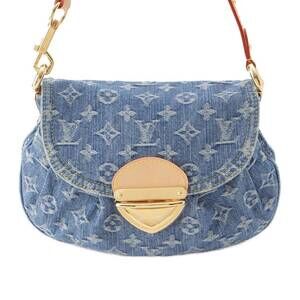 Louis Vuitton Monogram Denim Sunset Shoulder Bag Blue